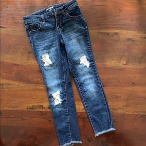 Cat & Jack lace detail Jeggings